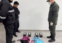 3 mujeres abandonaron mochilas con más de cuatro kilos de marihuana al escapar de Gendarmería en Aguas Blancas