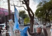 “El que no salta es un ingles” : las monjas en Orán también salieron a festejar