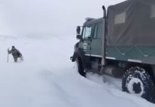 Fuerte temporal en Mendoza, San Juan y Catamarca: hay zonas aisladas con hasta cuatro metros de nieve