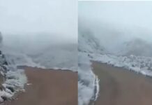La ola polar cubrió de nieve distintos paisajes de Salta y piden extremar los cuidados al circular