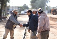 Rosario de la Frontera avanza con obras de pavimentación y mejoras urbanas en distintos barrios