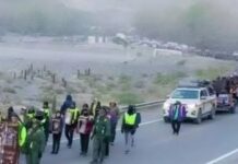 Bajo temperaturas bajo cero, peregrinos de San Antonio de los Cobres recorren 250 kilómetros para llegar a Salta