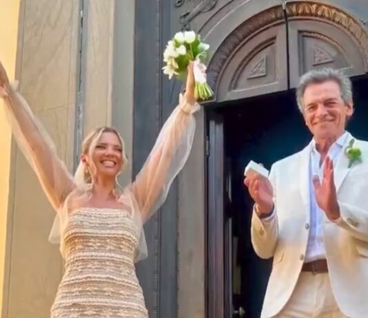 Claudio Rígoli se casó con Elisa, su joven novia, en una boda secreta en Italia: “En El Nueve se sorprendieron”