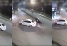 Violento impacto en una esquina de Orán: motociclista de 18 años terminó herido tras chocar contra un auto