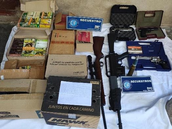 armas secuestradas en colonia