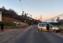 Violento impacto en la ruta 9: derribó un poste de alta tensión y dejó a varias localidades sin luz