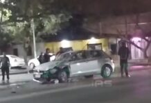 Violento choque en Cerrillos: trasladan en código rojo a una embarazada e investigan cruce con semáforo en rojo