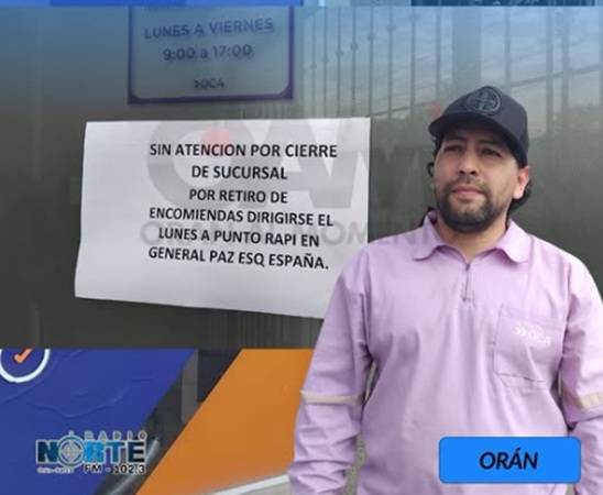 cierre de oca en oran