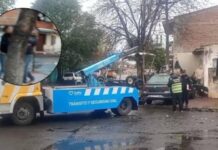 Impacto al amanecer, una verja derribada y puñetazos en vivo: el escandaloso choque de dos trabajadores del volante
