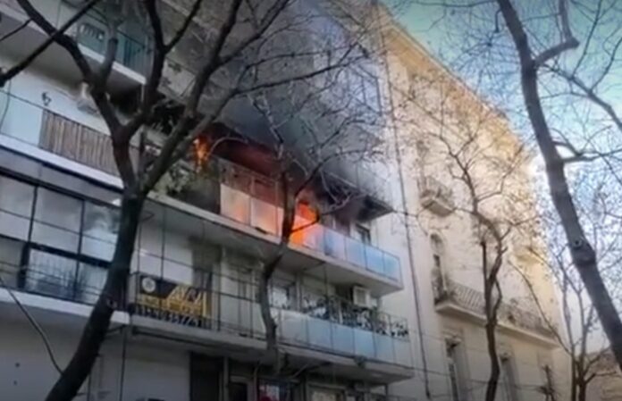 incendio al lado del dpto de cristina