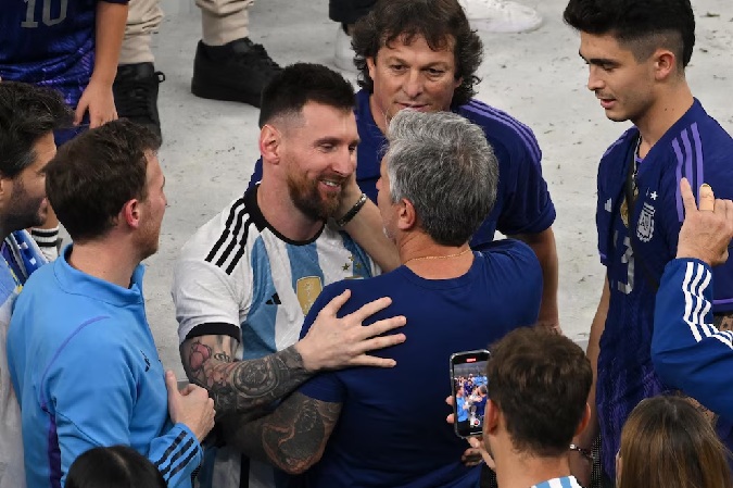 messi y su padre